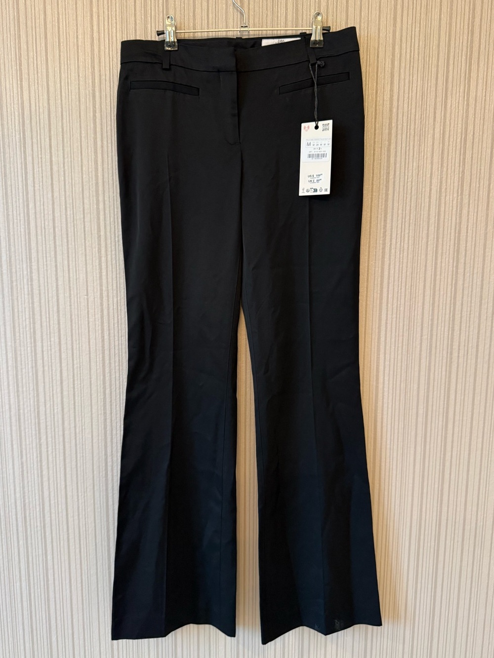 Black Boot-Flare Suit Dress Pants